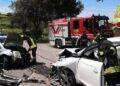 Frontale a Ittiri, due feriti in ospedale: intervento dei Vigili del Fuoco