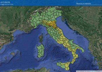 Forte maltempo sull’Italia: allerta gialla in dieci regioni. arancione in Emilia