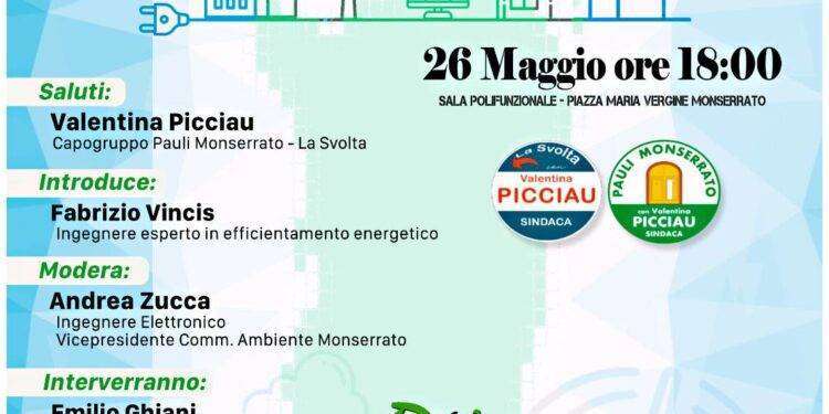 Monserrato, convegno sulle comunità energetiche: appuntamento il 26 maggio