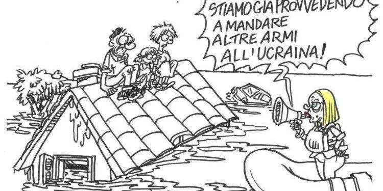 Alluvione Emilia Romagna, la prospettiva di Vauro racconta le priorità