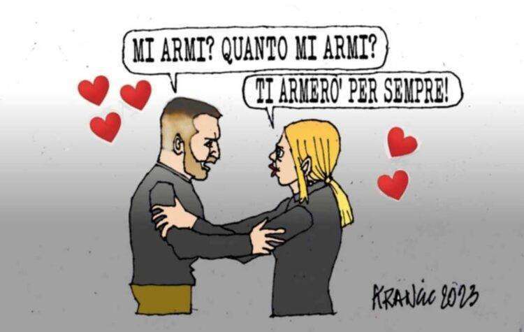 Satira pungente e provocatoria: tutte le vignette sulla visita di Zelensky in Italia