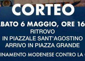 Modena, corteo contro la partecipazione dell’Italia alla guerra in Ucraina