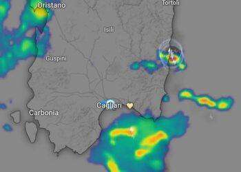 Maltempo, forte nucleo temporalesco in avvicinamento sul cagliaritano