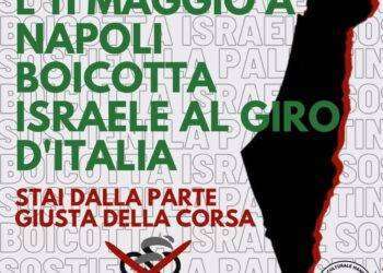 Ciclismo, a Napoli protesta contro presenza di Israele al Giro d’Italia 2023