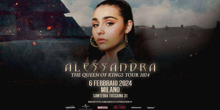 La cantautrice Alessandra arriva in Italia il 6 febbraio 2024 al Santeria Toscana 31 di Milano