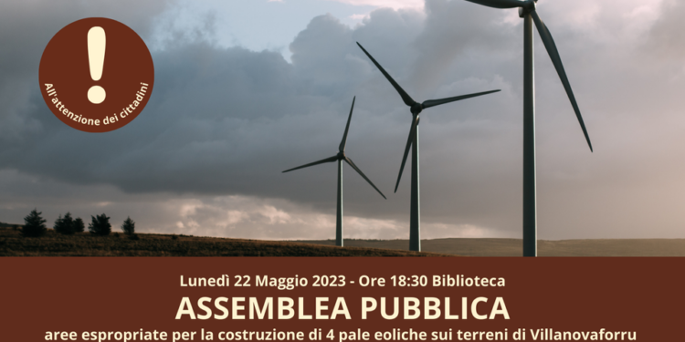 Villanovaforru si mobilita contro il parco eolico che vogliono costruire nel territorio