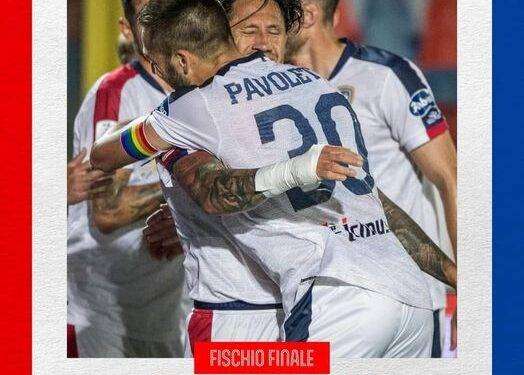 Il Cagliari vince a Cosenza e si classifica quinto in campionato