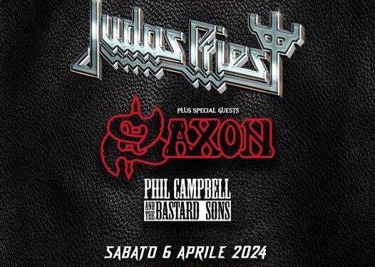 Judas Priest, una data in Italia nel 2024 con Saxon e Phil Campbell