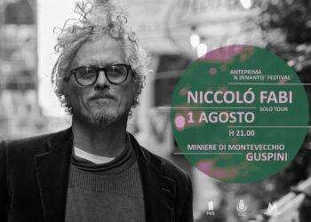 Niccolò Fabi in concerto a Guspini il primo agosto 2023