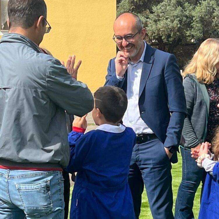 Cagliari, Truzzu: “Il giardino scolastico di via Santa Maria Chiara è quasi pronto”
