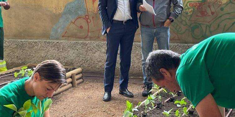 Cagliari, Truzzu: “Il giardino scolastico di via Santa Maria Chiara è quasi pronto”