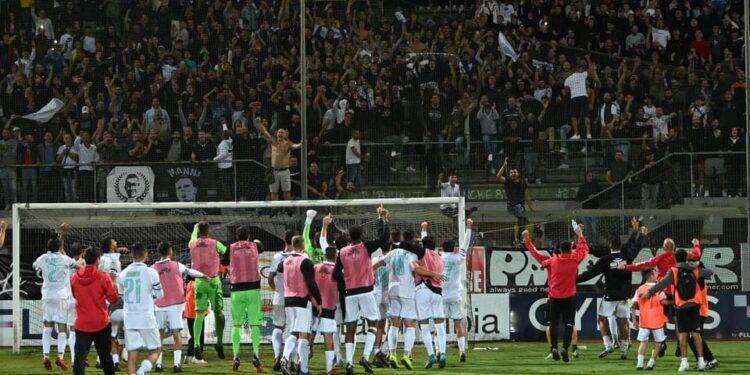 L’Olbia calcio si salva e festeggia la permanenza nel campionato di Lega Pro