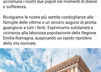 Ambasciata russa in Italia: “Condoglianze al popolo italiano per l’alluvione”