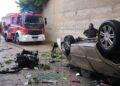 Terrore a Monastir: con l’auto finisce giù dal cavalcavia: uomo in codice rosso