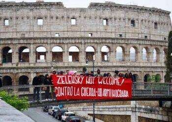 Roma, Zelensky not welcome: manifestazioni e proteste nella capitale