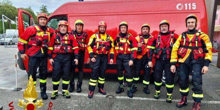 I Vigili del Fuoco di Sassari tornano in Sardegna dopo le operazioni in Emilia Romagna