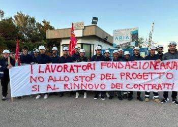 Sulcis, lavoratori Fondazione Aria in protesta: “Chiediamo il rinnovo dei contratti”