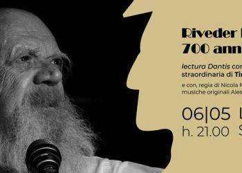 L’attore Tino Petilli e il regista Nicola Michele protagonisti a San Teodoro sabato 6 maggio alle 21 presso il Teatro Comunale La Cupola con lo spettacolo “Riveder le stelle: 700 anni con Dante”