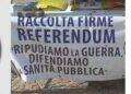 Pace e sanità pubblica. Dovere di disarmo e diritto alla salute, una campagna per tre referendum