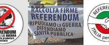 Pace e sanità pubblica. Dovere di disarmo e diritto alla salute, una campagna per tre referendum