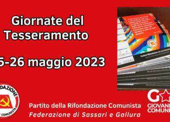 Politica, a Sassari Rifondazione Comunista lancia la campagna tesseramento
