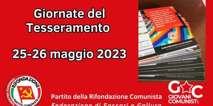 Politica, a Sassari Rifondazione Comunista lancia la campagna tesseramento