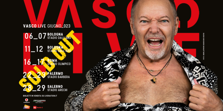 Vasco live 2023, il re del rock italiano torna negli stadi a giugno: 11 date in 5 città