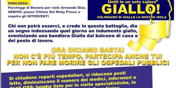 Sanità, il 24 giugno manifestazione a Cagliari contro la Regione Sardegna