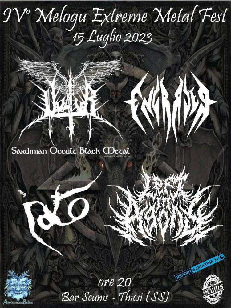 Concerti, quarta edizione del Mejlogu Extreme Metal fest: 15 luglio 2023 a Thiesi
