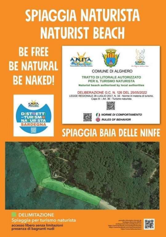 Alghero, sabato 17 giugno giornata ecologica naturista nella Baia delle Ninfe a Porto Conte