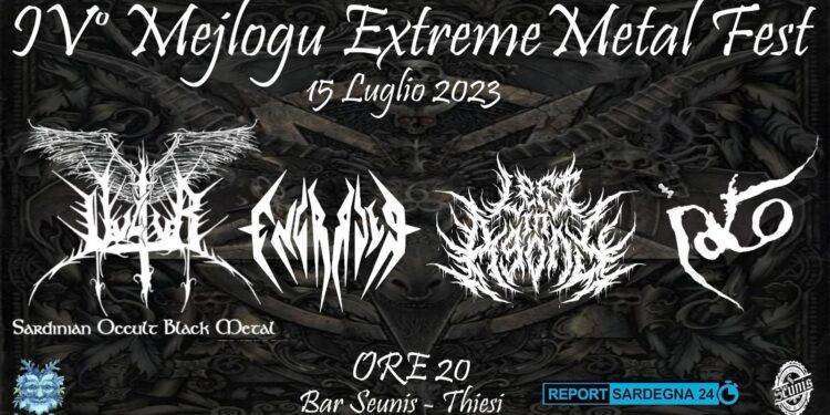 Concerti, quarta edizione del Mejlogu Extreme Metal fest: 15 luglio 2023 a Thiesi