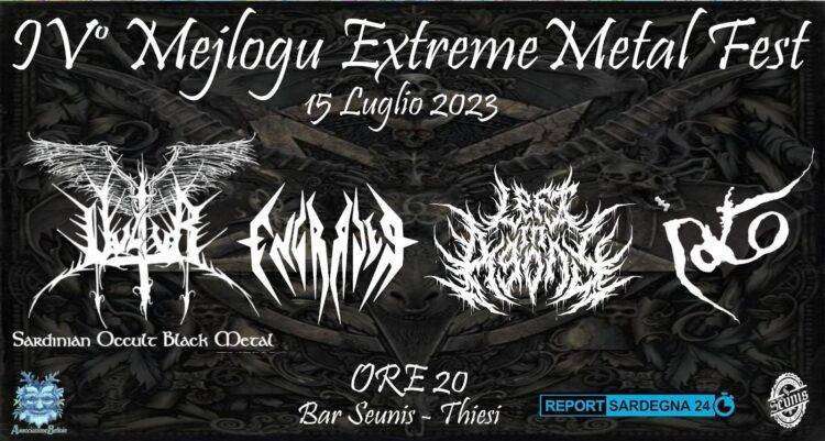 Concerti, quarta edizione del Mejlogu Extreme Metal fest: 15 luglio 2023 a Thiesi
