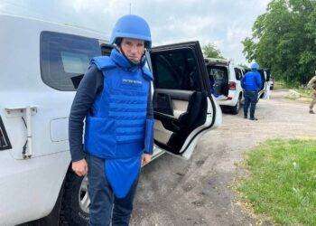 ll capo dell’AIEA Rafael Mariano Grossi arriva alla centrale nucleare di Zaporozhye: speriamo capisca da dove vengono lanciati i missili