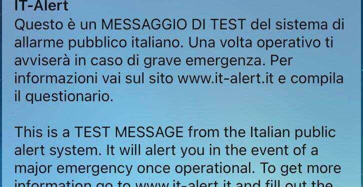 It-Alert, alle 12 hanno squillato i cellulari in Sardegna