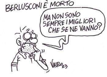 Berlusconi, la vignetta di Vauro infiamma Twitter