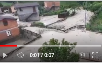 Nubifragio a Reggio Emilia, esondato torrente a Gatta e il Secchia cresce di un metro