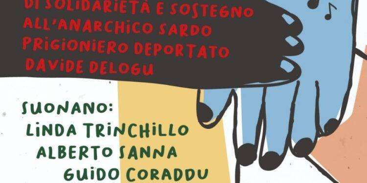 Solidarietà all’anarchico Davide Delogu: iniziativa a Selargius