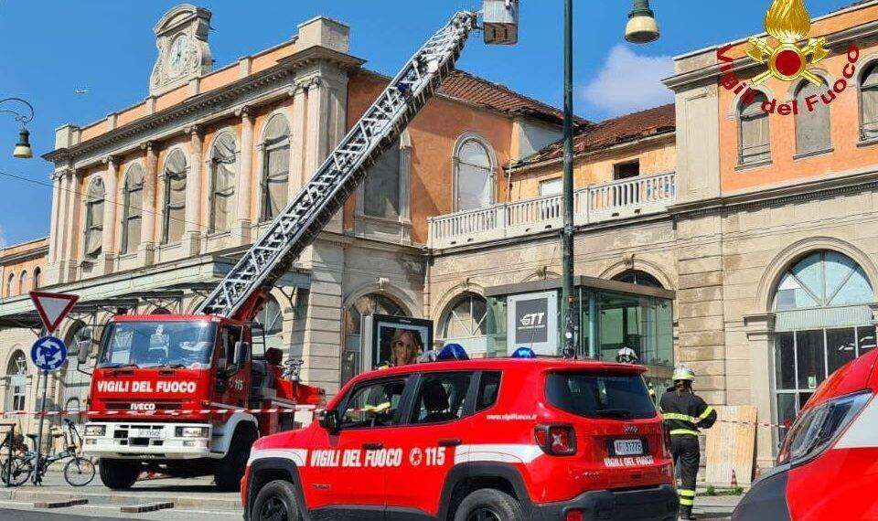 Torino, crollo in un cantiere: in azione i Vigili del Fuoco