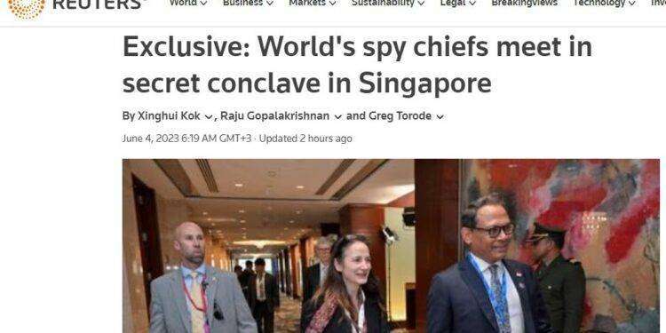 Incontro segreto di alti funzionari di intelligence di 20 paesi a Singapore