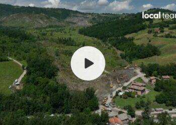 Baiso, Reggio Emilia: Una colata di terra che si muove sette metri al giorno