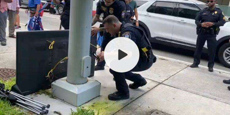 Trump a Miami, ordigno sospetto davanti al Tribunale