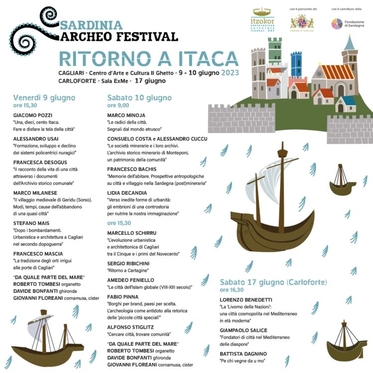 A Cagliari e Carloforte il Sardinia Archeo Festival, storie e riflessioni sulla comunità attorno al tema “Ritorno a Itaca”