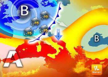 Meteo: rara perturbazione atlantica, allerta maltempo nel Nord e Centro Italia