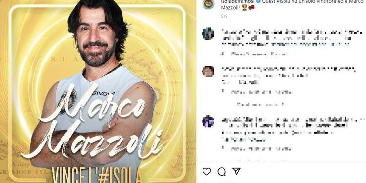 Isola dei Famosi 2023, Marco Mazzoli è il vincitore: chi è