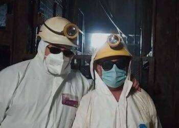 Prima notte a 600 metri per minatori sardi in lotta