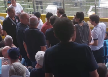 Pio e Amedeo allo stadio per seguire il Foggia: tensione con i tifosi del Lecco