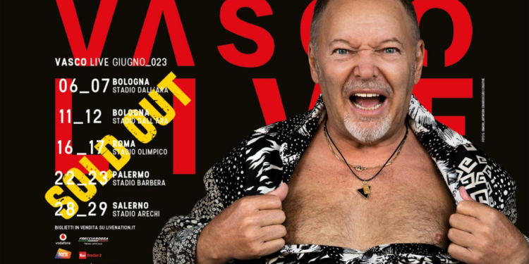 Vasco live 11 dare, 5 città oltre 450.000 spettatori: il tour si chiude a Salerno il 28 e 29 giugno