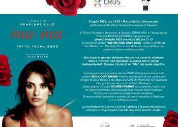 Crus e Donne+Donne proiezione a Sassari “Ma-Ma tutto andrà bene”