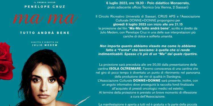 Crus e Donne+Donne proiezione a Sassari “Ma-Ma tutto andrà bene”