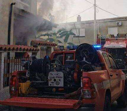 Nuraminis, abitazione in fiamme: intervento dei Vigili del Fuoco